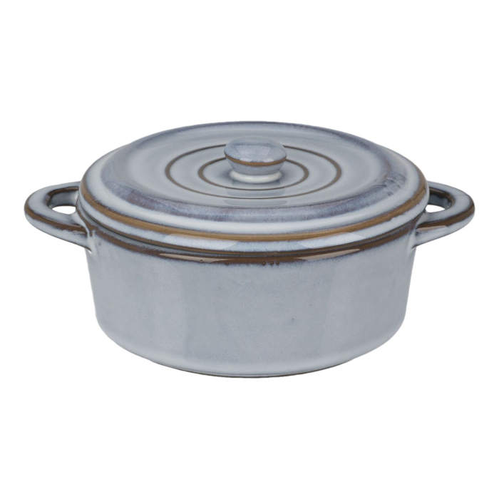 Set 4 ramekini cu capac Koopman International, ceramica, 17x13x6 cm, 350 ml, multicolor [4]