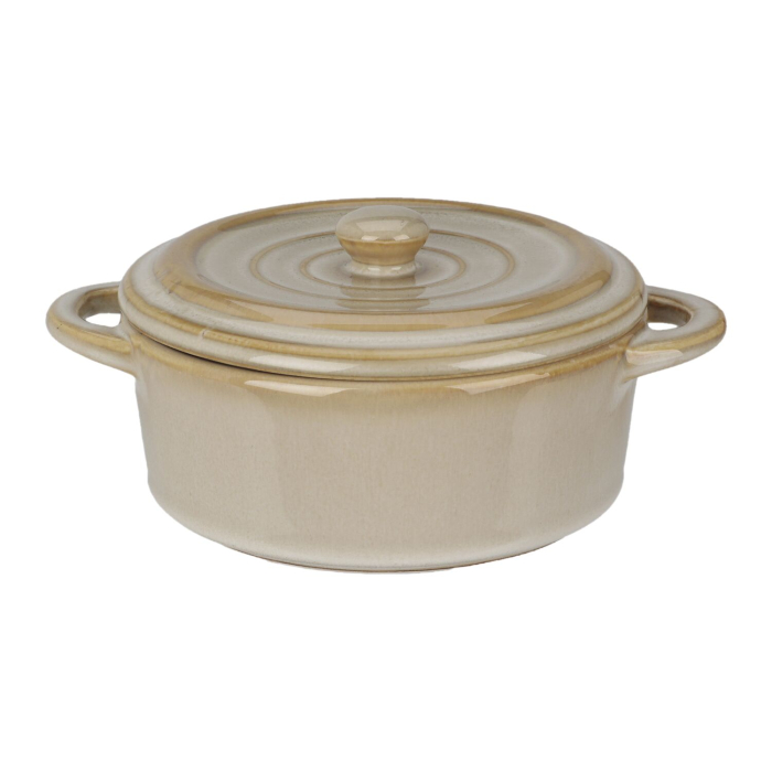 Set 4 ramekini cu capac Koopman International, ceramica, 17x13x6 cm, 350 ml, multicolor [6]