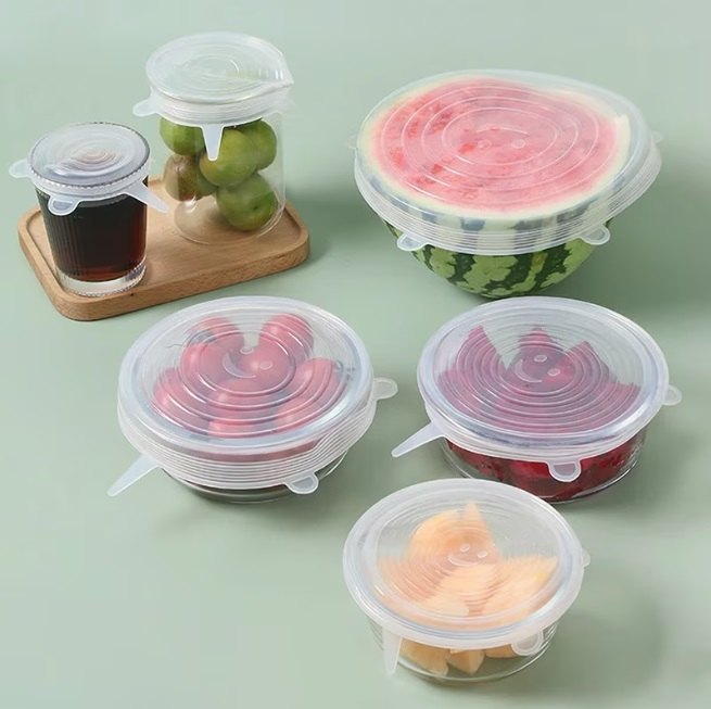 Set 5 capace reutilizabile Excellent Houseware, silicon, transparent [3]