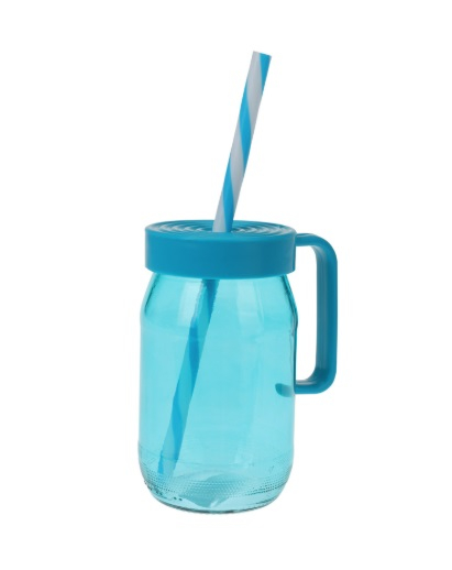 Set 6 cani pentru limonada Koopman, sticla , 7x12 cm, 370 ml, multicolor [2]