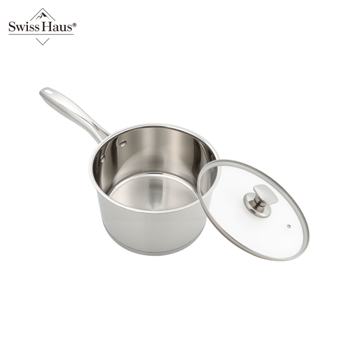 Set cratite 6 piese Swiss Haus-Engelberg, otel inoxidabil, 16/18/20 cm, argintiu [9]