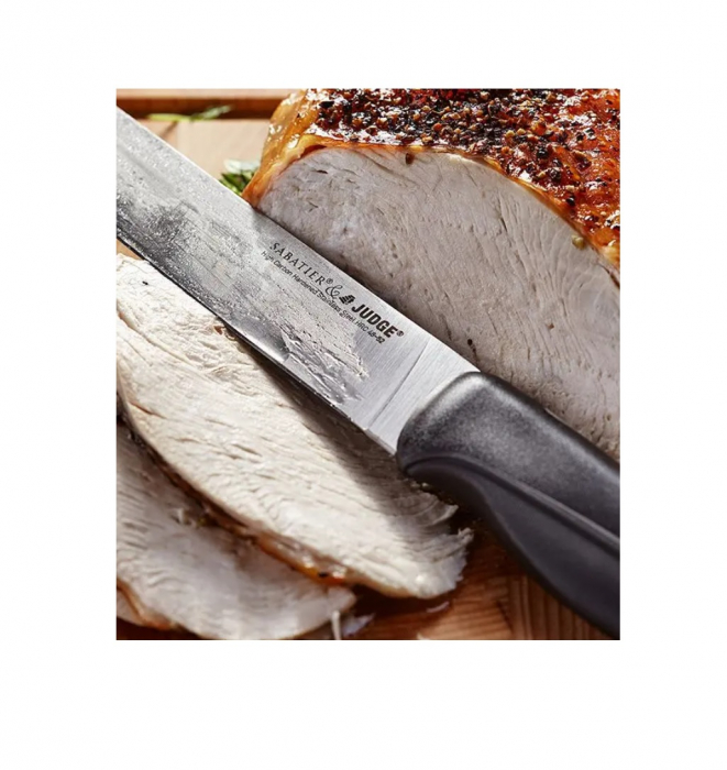 Judge-Sabatier IP knife set with stand, carbon steel, 9.5x12x36 cm, black/silver [7]