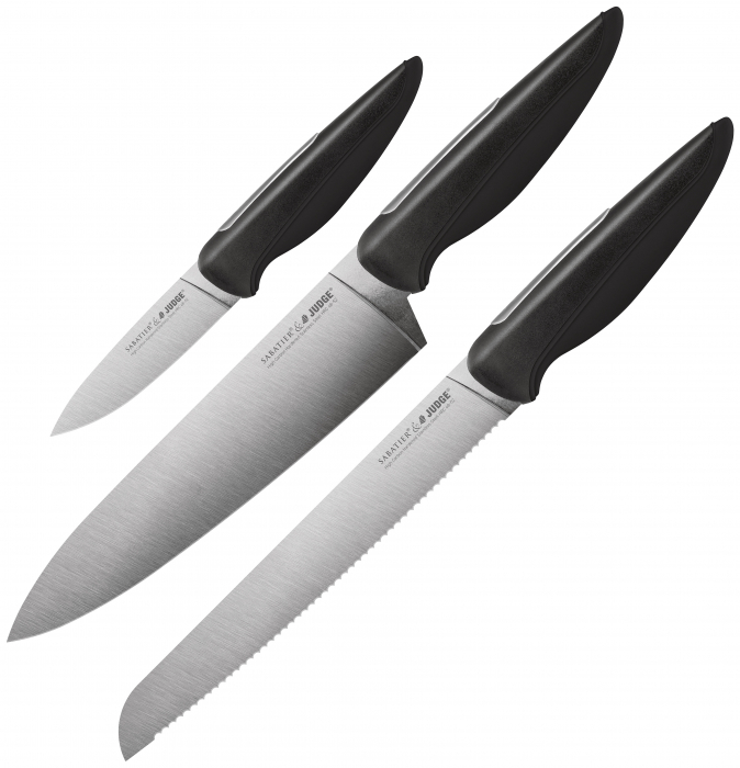 Judge Sabatier IP knife set with stand, stainless steel, 35.5/8/13.5, black/silver [2]