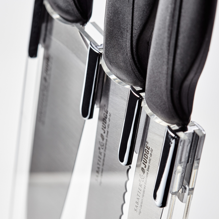 Judge Sabatier IP knife set with stand, stainless steel, 35.5/8/13.5, black/silver [4]