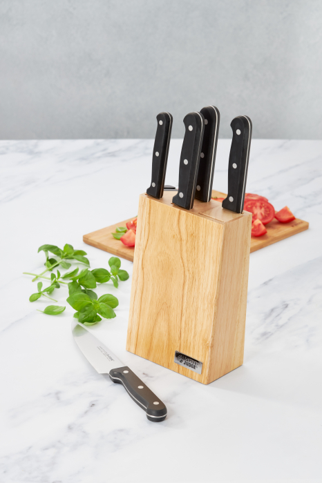 Judge Sabatier IV knife set with stand, stainless steel, 34/7/14 cm, brown/black/silver [4]