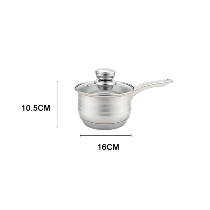Set oale 12 piese Swiss Haus-Montreaux, otel inoxidabil, 16/18/20/24 cm, argintiu [10]