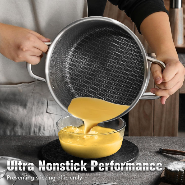 Set oale 12 piese Swiss Haus-Zermatt, otel inoxidabil cu 3 straturi, 20/24/28 cm, argintiu [7]