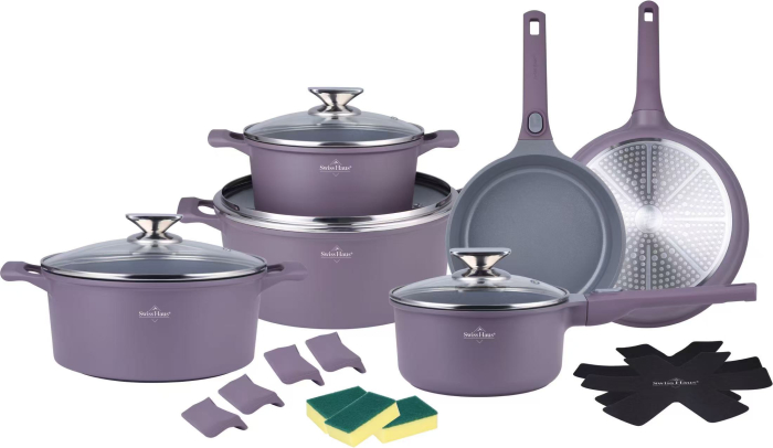 Set oale 19 piese Swiss Haus-Geneva, aluminiu, 18/20/24/28 cm, taupe [2]