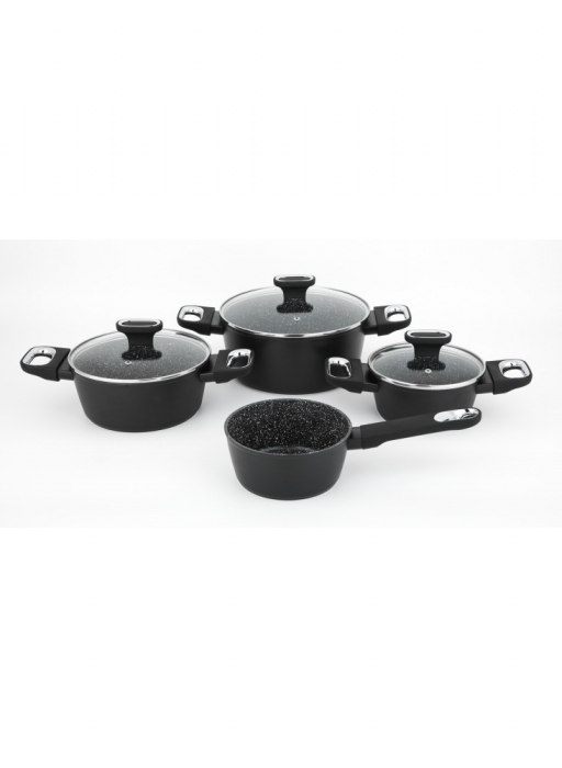 Set oale 7 piese Carl Schmidt Sohn-Marburg+, aluminiu, 16/20/24 cm, negru [2]