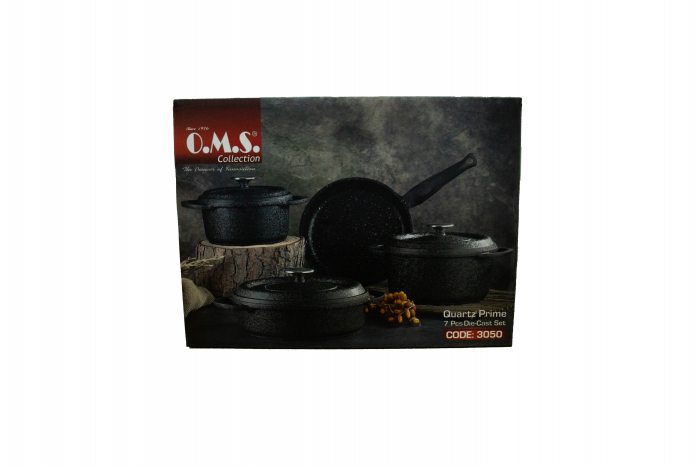 Set oale 7 piese OMS-Cookstone, aluminiu/granit, negru [2]