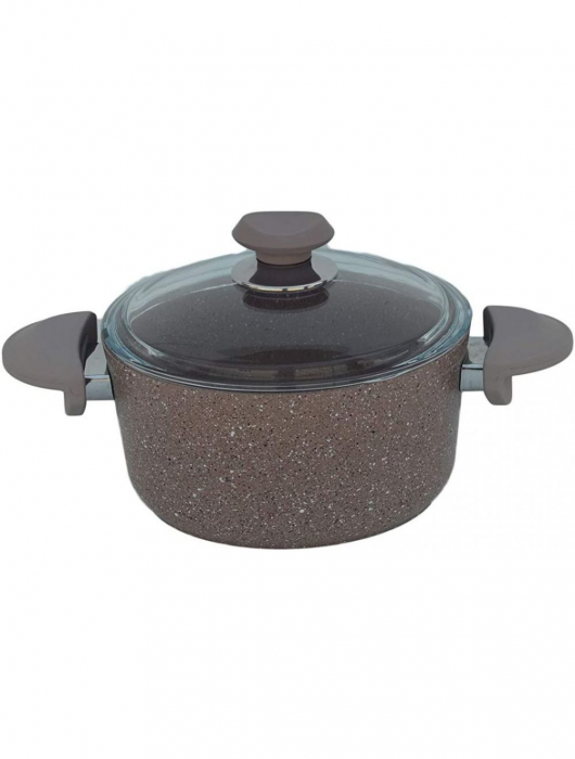 Set oale 9 piese OMS, aluminiu/granit, maro [2]