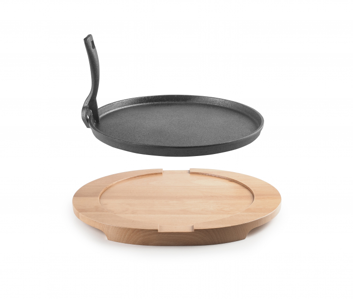 Ibili-Accesorios tapas serving set, cast iron/wood, 30x4.2 cm, black/brown [3]