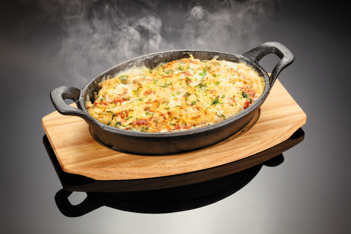 Set servire tapas Judge Sizzle&Serve, fonta/lemn, 16x11 cm, negru/maro [3]