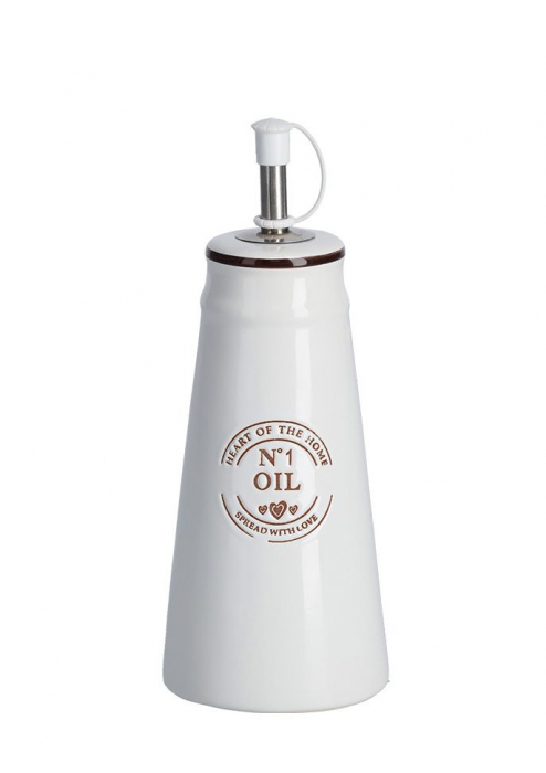 Zeller oil/vinegar serving set, ceramic, 7.5x19.3 cm, 260 ml, white [3]