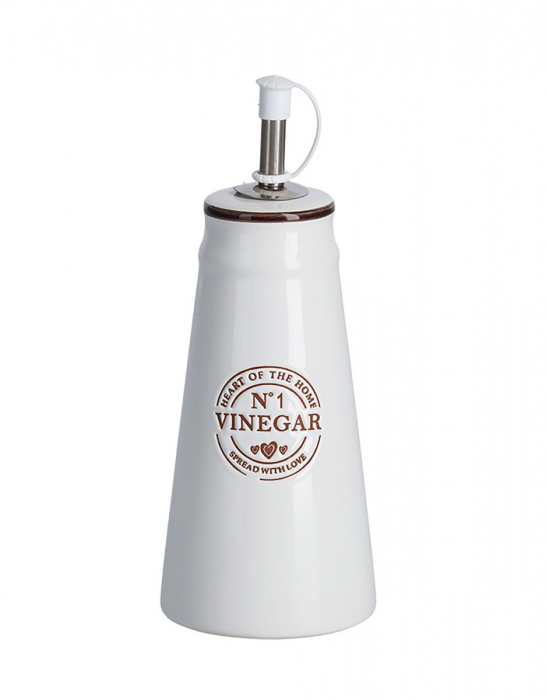 Zeller oil/vinegar serving set, ceramic, 7.5x19.3 cm, 260 ml, white [4]