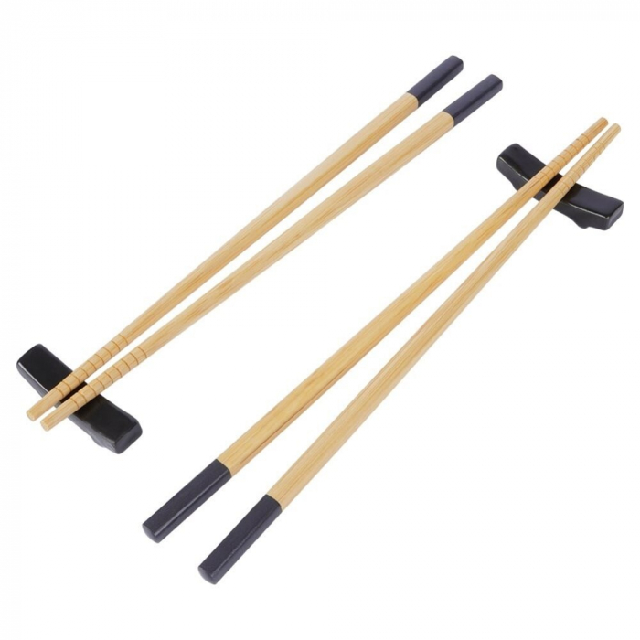 Set sushi 8 piese Excellent Houseware, ceramica, negru [2]