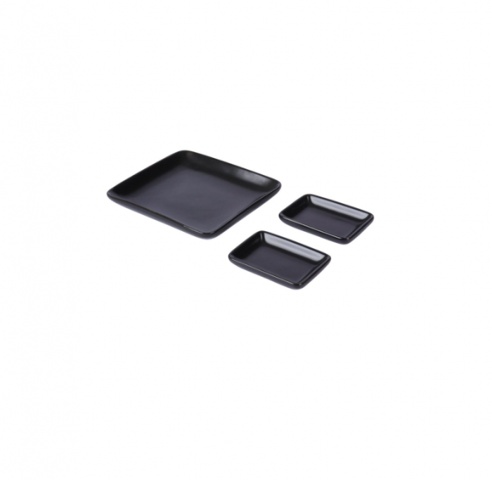 Set sushi 8 piese Excellent Houseware, ceramica, negru [4]