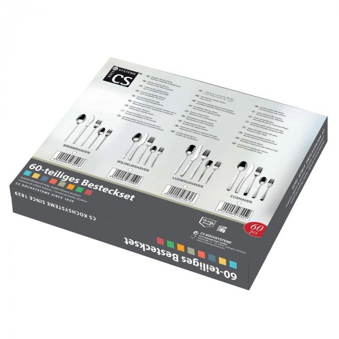 Set tacamuri 60 piese Carl Schmidt Sohn-Cuxhaven, otel inoxidabil, argintiu [3]