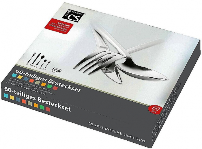 Set tacamuri 60 piese Carl Schmidt Sohn-Cuxhaven, otel inoxidabil, argintiu [2]