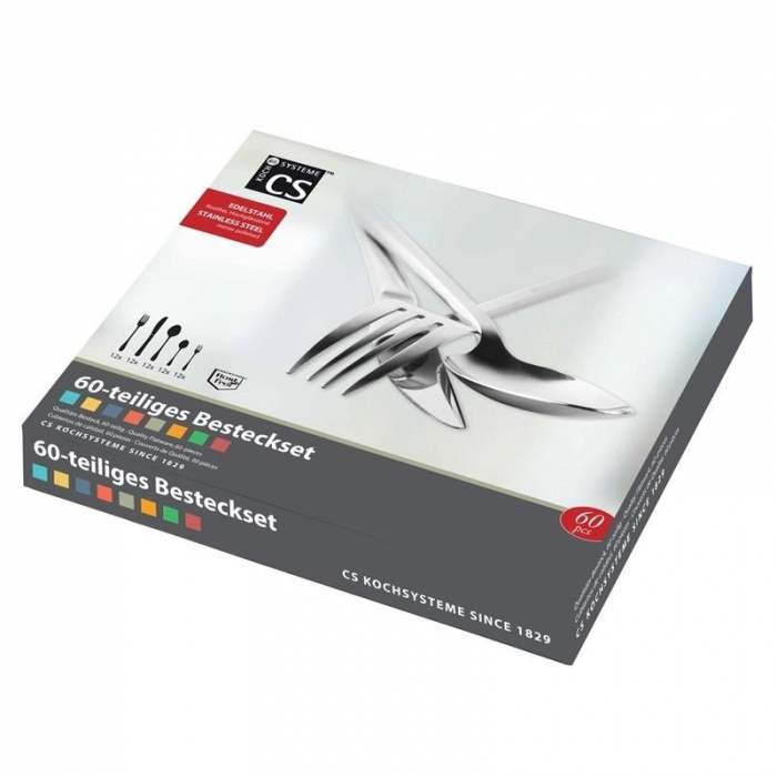 Set tacamuri 60 piese Carl Schmidt Sohn-Wolfsburg, otel inoxidabil, argintiu [2]