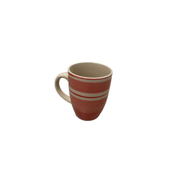 Set vesela 16 piese Koopman Excellent Houseware-Roma, ceramica, alb/rosu [5]