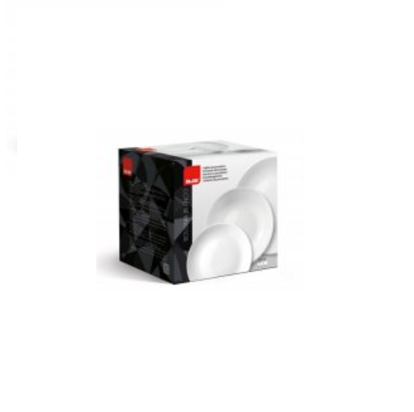 Set vesela Ibili Bolonia, portelan, 18 piese, alb [2]