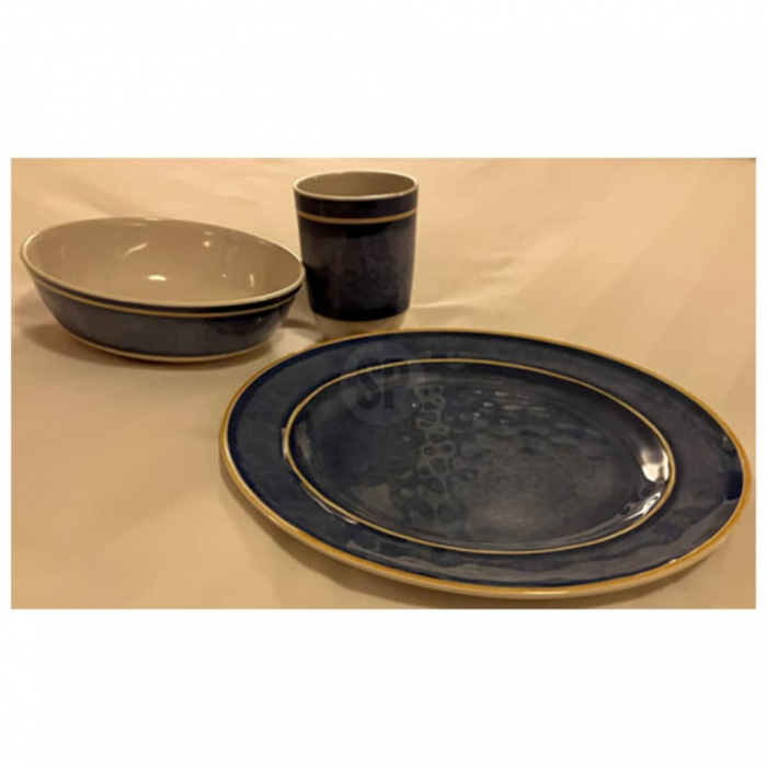 Set vesela Redcliffs, melamina, 12 piese, albastru [7]
