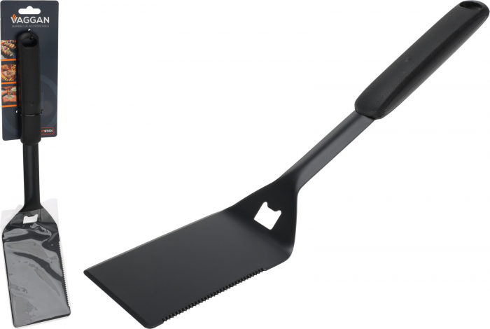 Spatula gratar Vaggan, metal, 38 cm, negru [2]