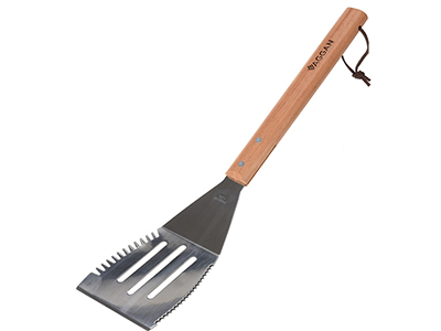 Spatula pentru gratar Vaggan, otel inoxidabil/lemn, 40 cm, argintiu/maro [3]