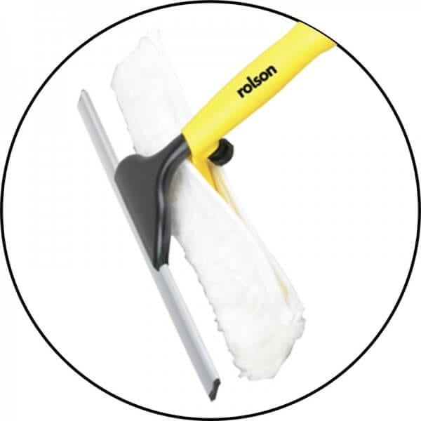 Rolson telescopic window wiper, aluminum/microfiber, 1.3-3.3 m, yellow [3]