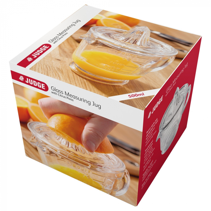 Storcator manual citrice Judge, sticla borosilicata, 17x13x14.5 cm, transparent [4]