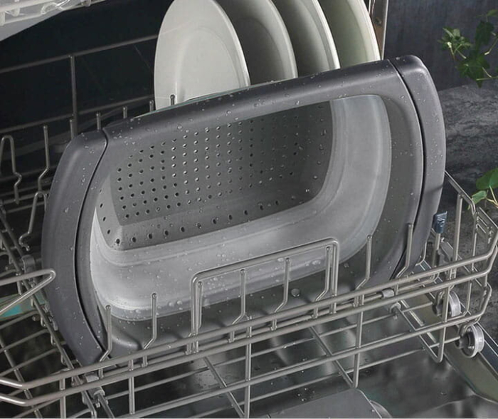 Strecuratoare pliabila pentru legume Swiss Haus-Bakeware, polipropilena, 26x39 cm, negru [8]