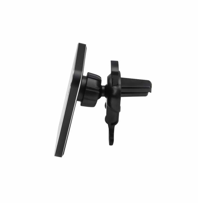 Suport auto Forever, pentru aerisire MACH-100, magnetic cu incarcare wireless, 15W, negru [2]