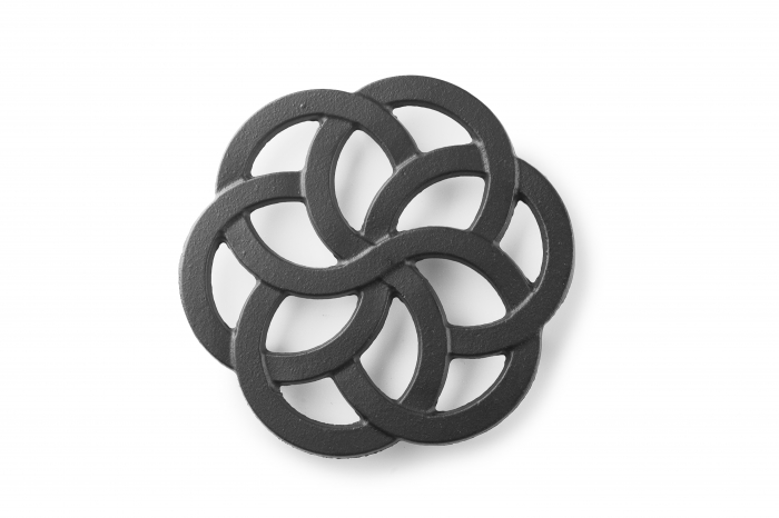Ibili-Oriental teapot stand, cast iron, 13.5x1.5 cm, black [2]