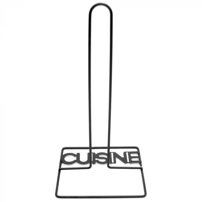 Excellent Houseware kitchen towel roll holder, metal, 13x15.5x30 cm, black [4]