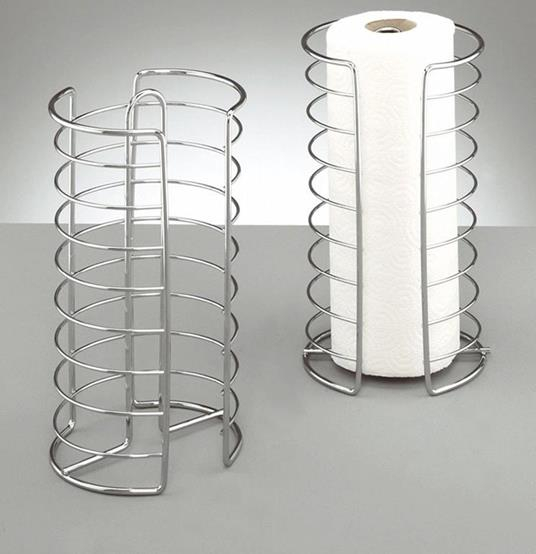 Suport rola prosoape bucatarie Zeller, metal, 14.5x30 cm, argintiu [2]