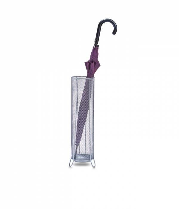 Suport umbrela Zeller, metal, 14x53 cm, argintiu [2]