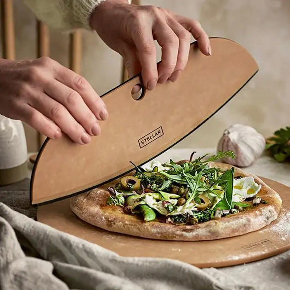 Taietor pizza Judge Stellar Form, hartie condesata, 35 cm, maro/negru [2]