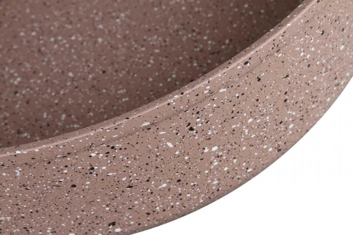 Tava rotunda OMS, aluminiu/granit, 26 cm, maro [2]
