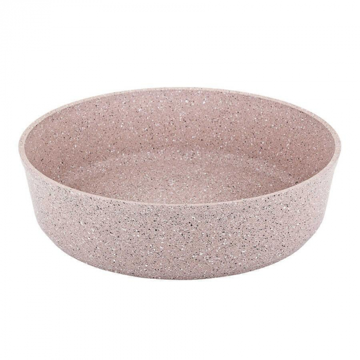 Tava rotunda OMS, aluminiu/granit, 26 cm, maro [6]