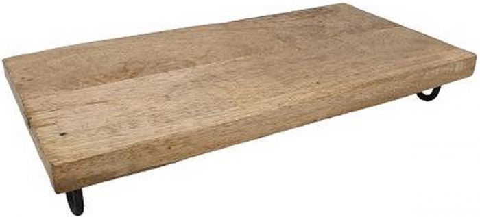 Tava servire Excellent Houseware, lemn mango, 39x19x6 cm, maro [2]
