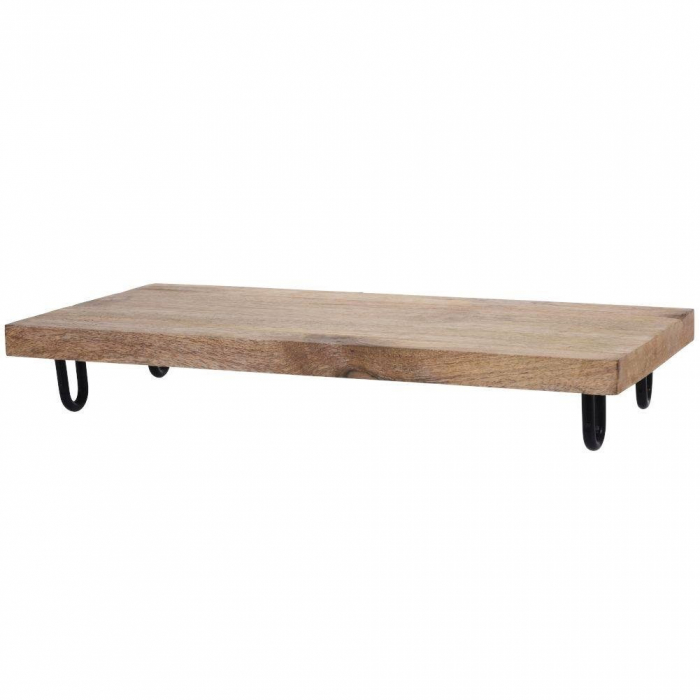 Tava servire Excellent Houseware, lemn mango, 39x19x6 cm, maro [4]
