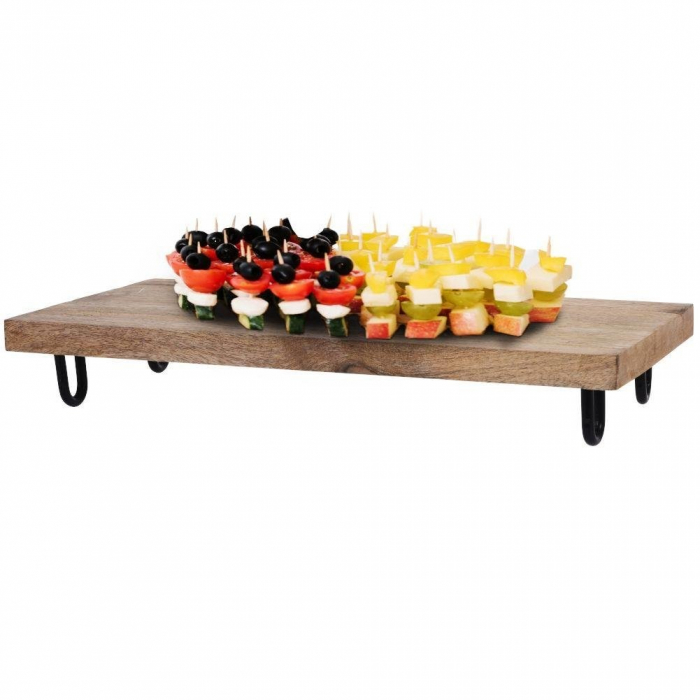 Tava servire Excellent Houseware, lemn mango, 39x19x6 cm, maro [3]