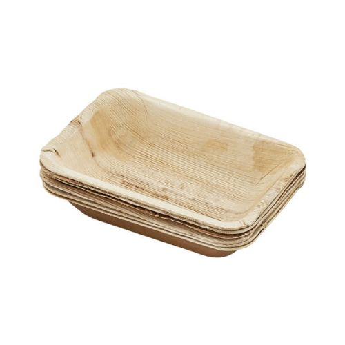 Set 6 tavi servire Judge Pure Leaf, frunze de palmier, 19x15 cm, maro [2]