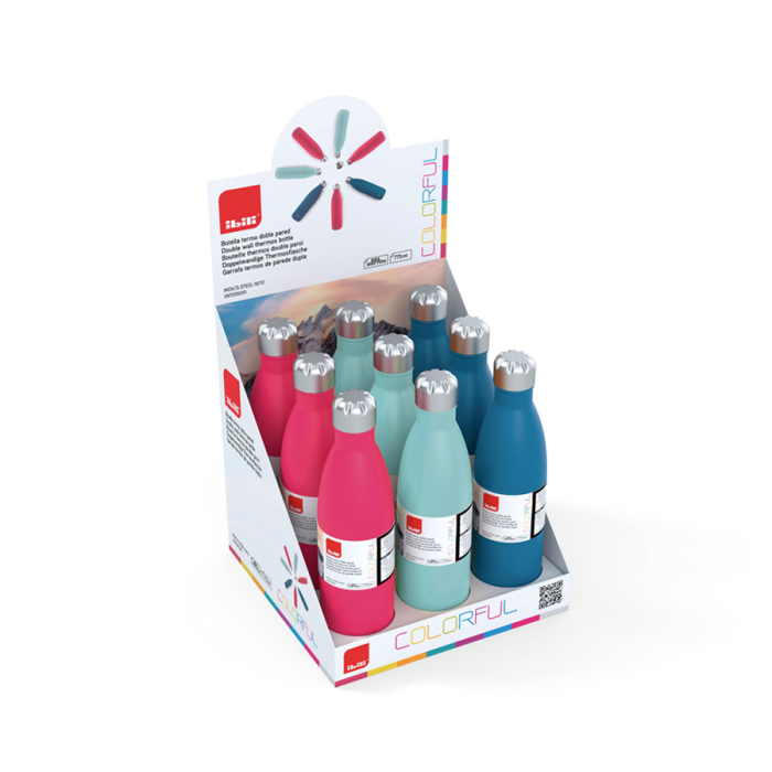 Double Wall Thermo Bottle Ibili, stainless steel, 750 ml, pink [2]