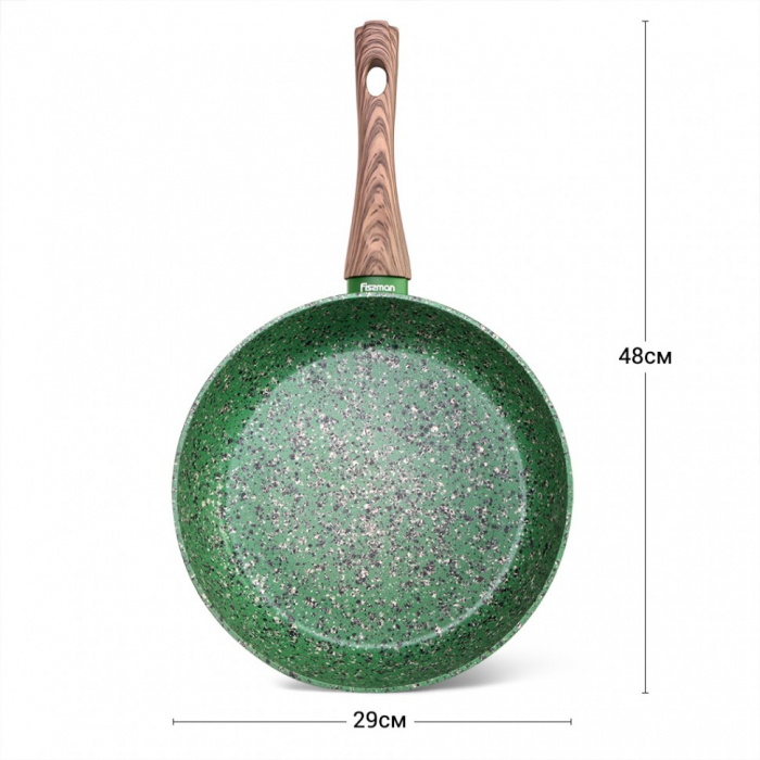 Tigaie adanca Fissman-Malachite, aluminiu, 28x7 cm, verde/maro [4]