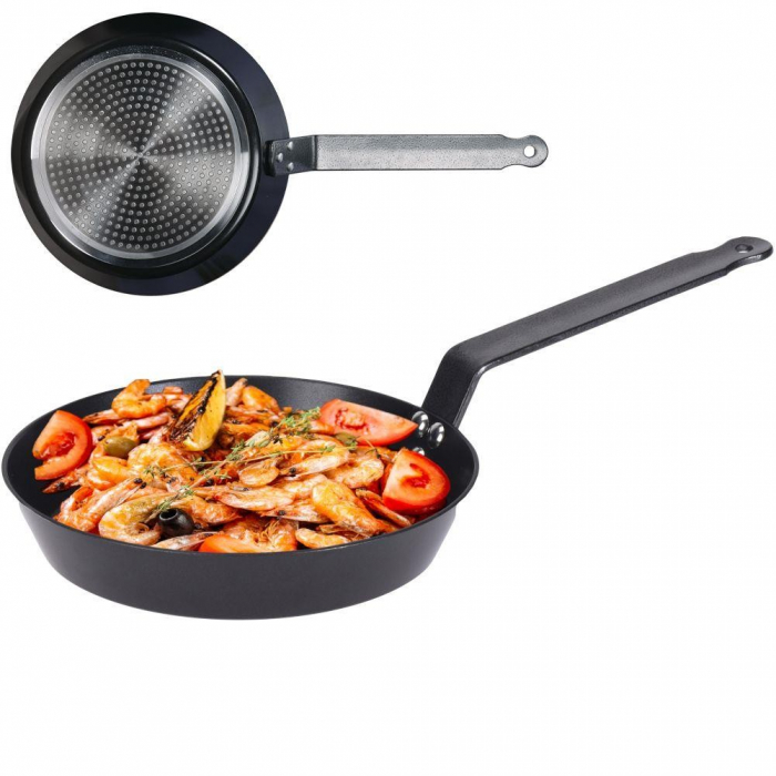 Tigaie Excellent Houseware, aluminiu, 24 cm, negru [2]