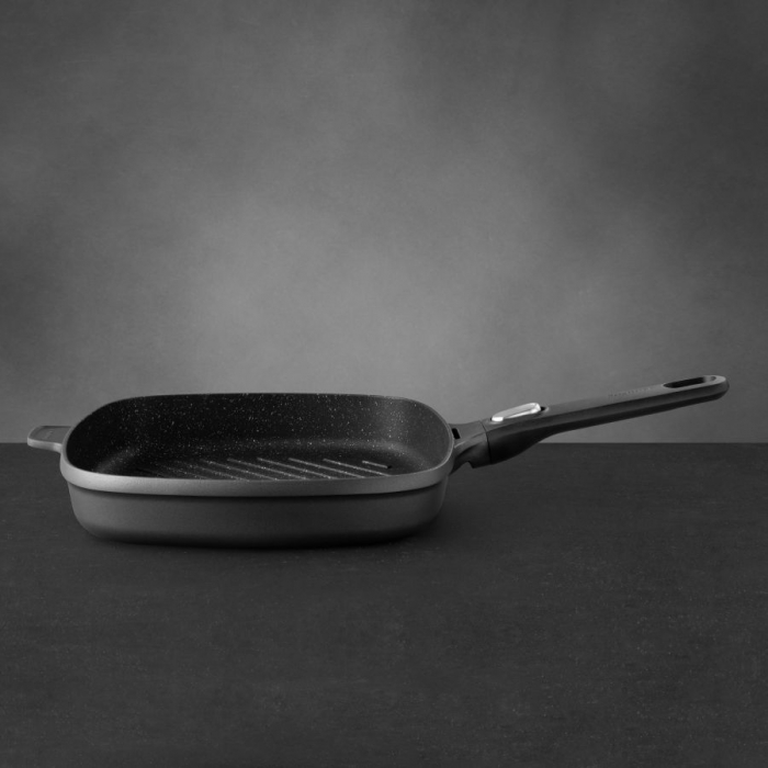 Tigaie grill BergHOFF-Gem, 28x5.5 cm , aluminiu, negru [3]