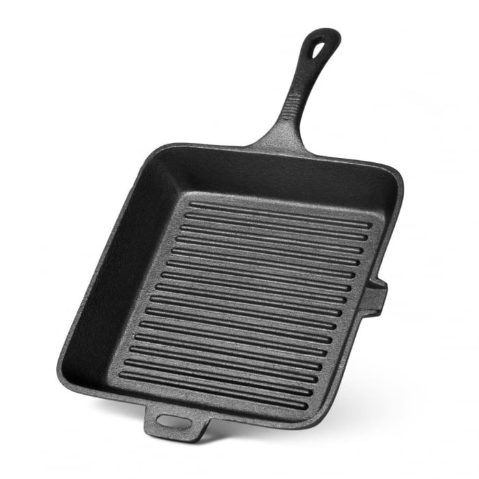 Tigaie grill Fissman, 26x4.5 cm, negru, fonta [1]
