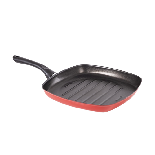 Tigaie grill Magefesa-Maison, aluminiu, 27x3.5 cm, rosu [5]